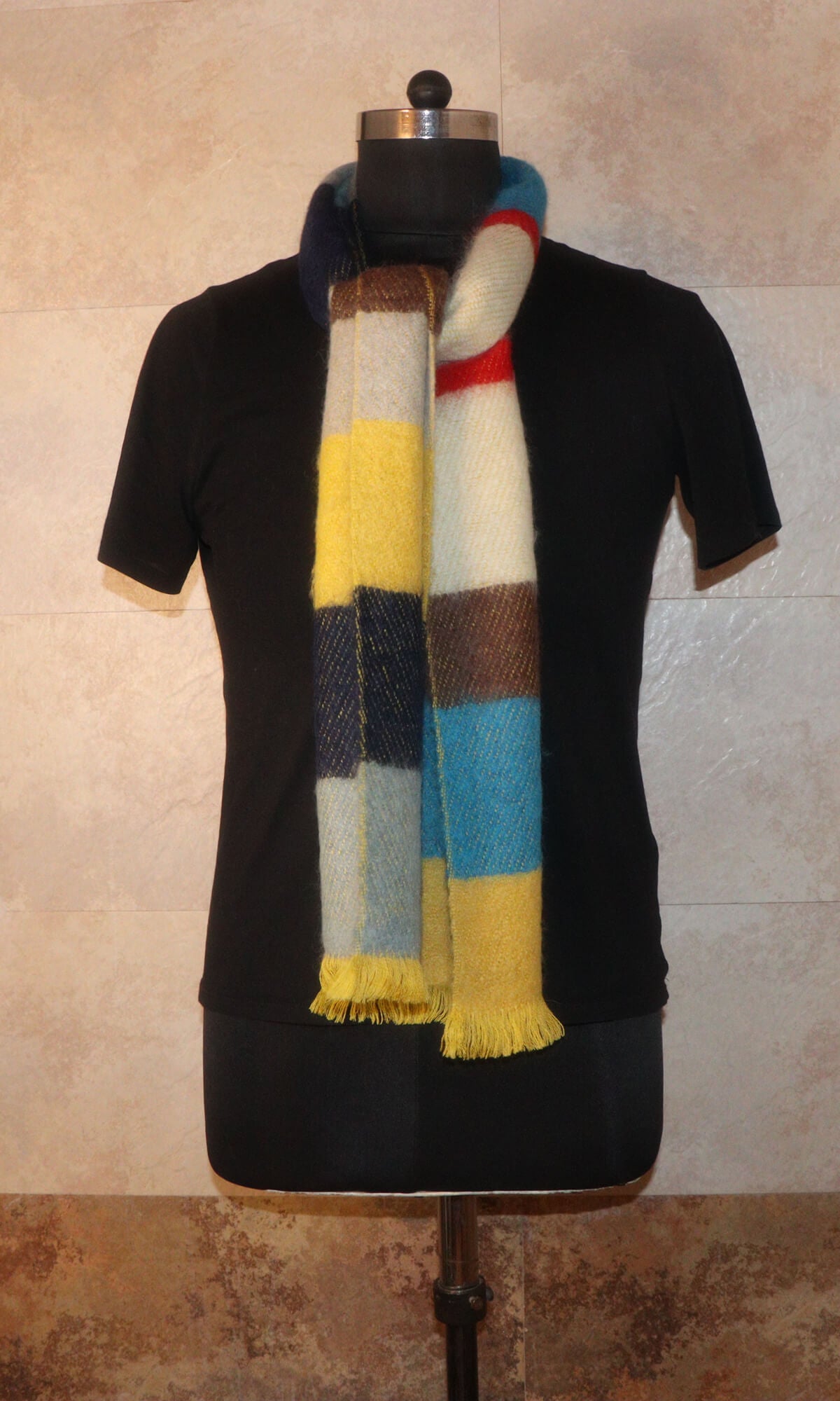 Handwoven Cashmere Neck Wrap Muffler - Everest Essence - 10x72 inches - Fall Winter Fashion - Neck Tie Style