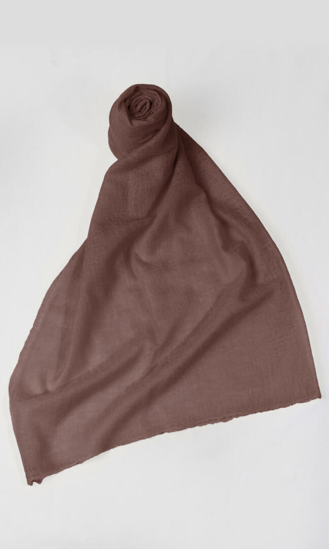 100% Pure Chocolate Cashmere Shawl Handmade, exceptionally soft, lightweight & easy to use as a shawl, wrap, or scarf every day is protective & stylish.