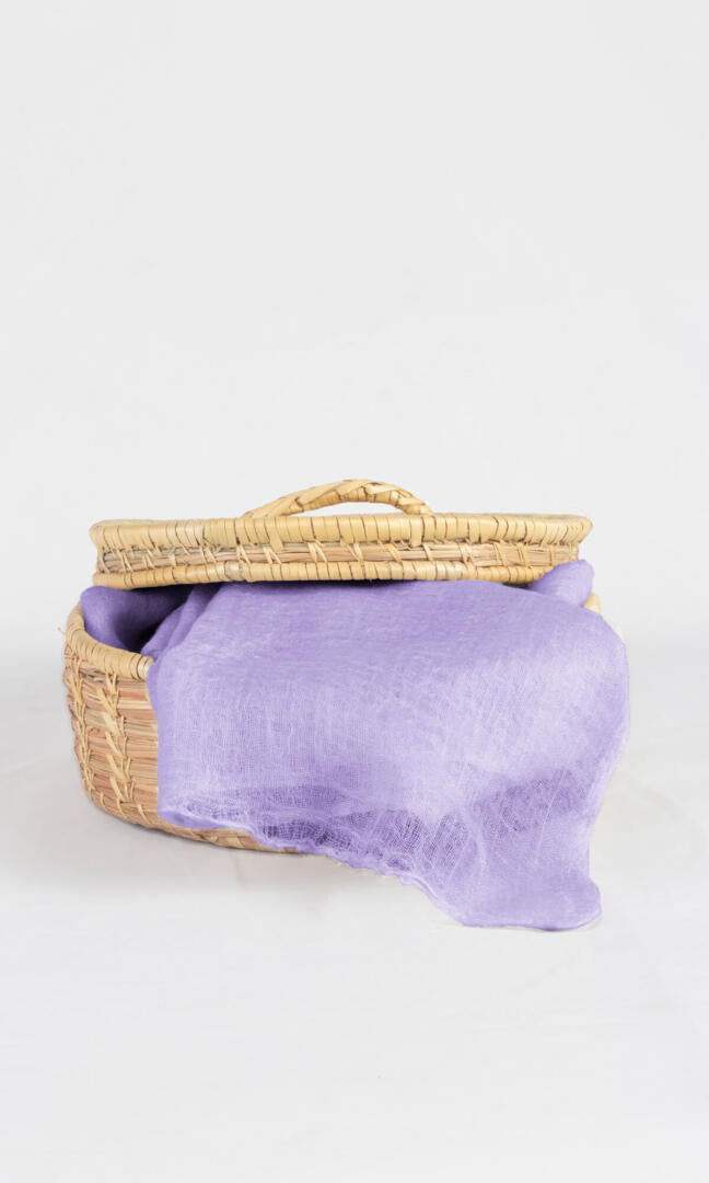 100% Pure Lilac Cashmere Shawl Handmade, exceptionally soft, lightweight & easy to use as a shawl, wrap, or scarf every day is protective & stylish.