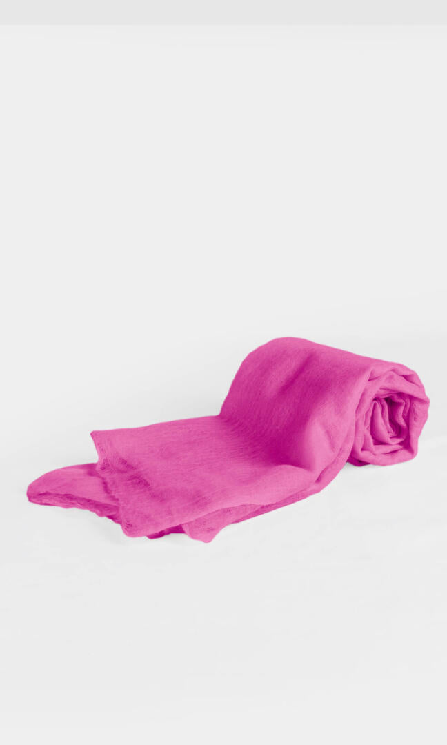 100% Pure Barbie Pink Cashmere Shawl Handmade, exceptionally soft, lightweight & easy to use as a shawl, wrap, or scarf every day is protective & stylish.
