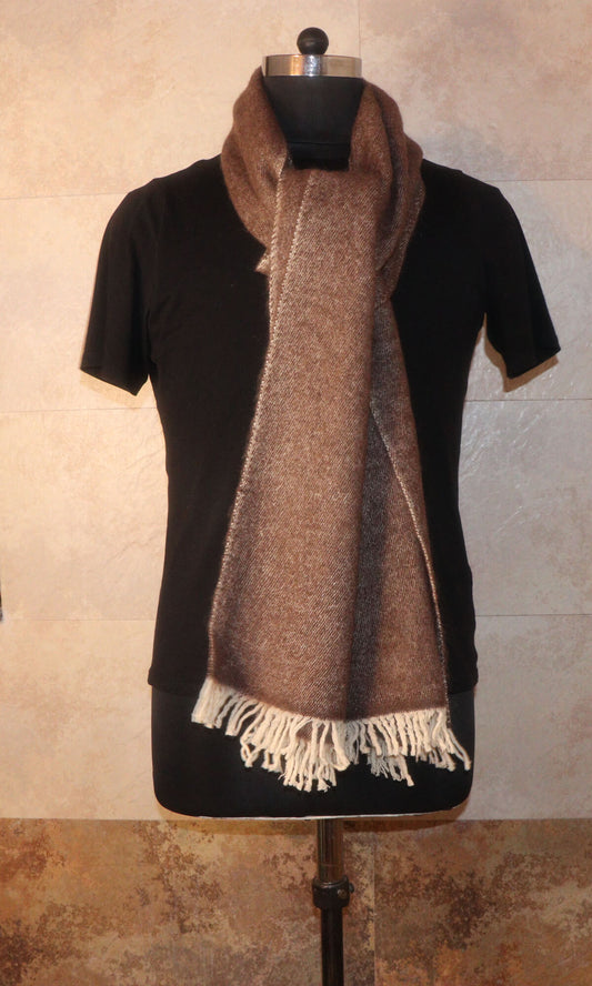 16x80 Inches Chic Neck Wrap Mocha Cashmere Muffler for Chilly Days - Neck Wrap View