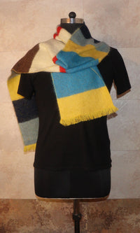 Handwoven Cashmere Neck Wrap Muffler - Everest Essence - 10x72 inches - Fall Winter Fashion - Over Shoulders Drape