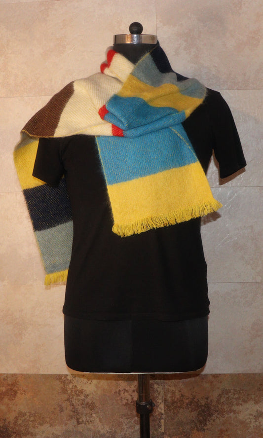 Handwoven Cashmere Neck Wrap Muffler - Everest Essence - 10x72 inches - Fall Winter Fashion - Over Shoulders Drape