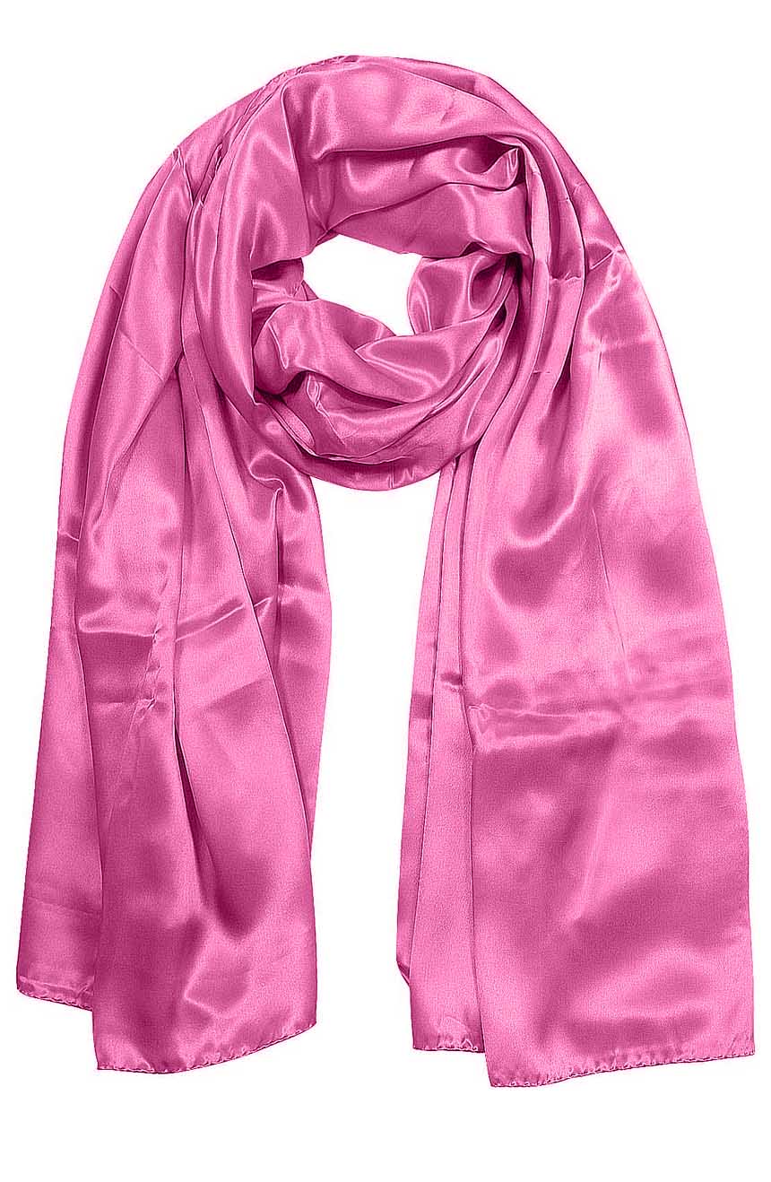 A 100% Plant Based Aviator Silk Scarf in Pink Made From Rose Plant Yarn.