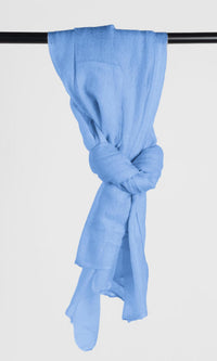 100% Pure Baby Blue Cashmere Shawl Handmade ideal for everyday use as a shawl, wrap, neck scarf, and a head scarf.