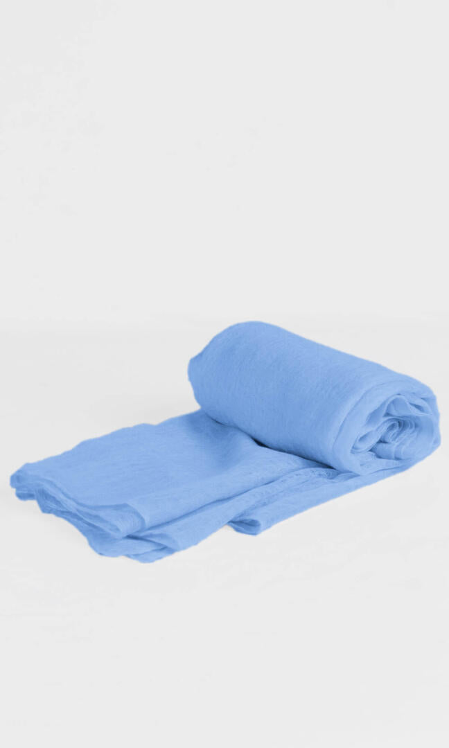 100% Pure Baby Blue Cashmere Shawl Handmade ideal for everyday use as a shawl, wrap, neck scarf, and a head scarf.