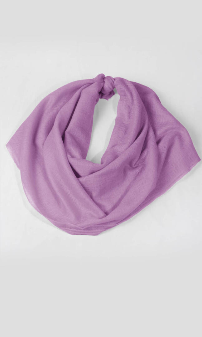 100% Pure Mauve Cashmere Shawl Handmade, exceptionally soft, lightweight & easy to use as a shawl, wrap, or scarf every day is protective & stylish.