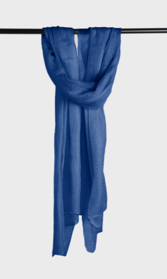 100% Pure Petrol Blue Cashmere Shawl Handwoven in Nepali loom, exceptionally soft, lightweight & easy to use as a shawl, wrap, or scarf every day is protective & stylish.
