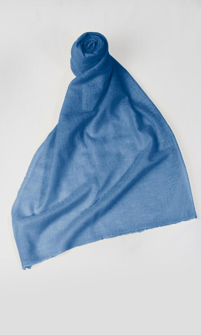 100% Pure Teal Blue Cashmere Shawl Handmade in Nepal, exceptionally soft, lightweight & easy to use as a shawl, wrap, or scarf every day is protective & stylish.