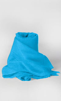 100% Pure Turquoise Cashmere Shawl Handmade in Nepal, exceptionally soft, lightweight & easy to use as a shawl, wrap, or scarf every day is protective & stylish.