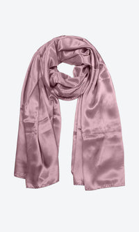 Premium rose petal silk neck scarf wrap in mauve color is 100% sustainable and vegan. It is super light and ultra soft.