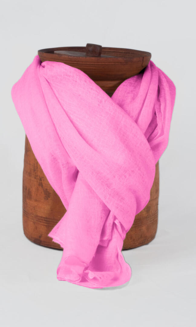 100% Pure Pastel Pink Cashmere Shawl Handmade using grade A cashmere yarn from Nepal is super soft and lightweight.